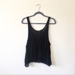 LAST DAY TO PURCHASE! Free People Loose Black Tank Top Size XS